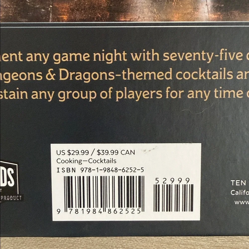 Dungeons & Dragons Cocktail Book “Puncheons & Flagons”  by Andrew Wheeler